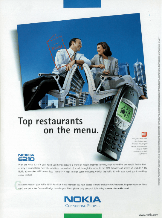 nokia advertising for ub mobile on the economists